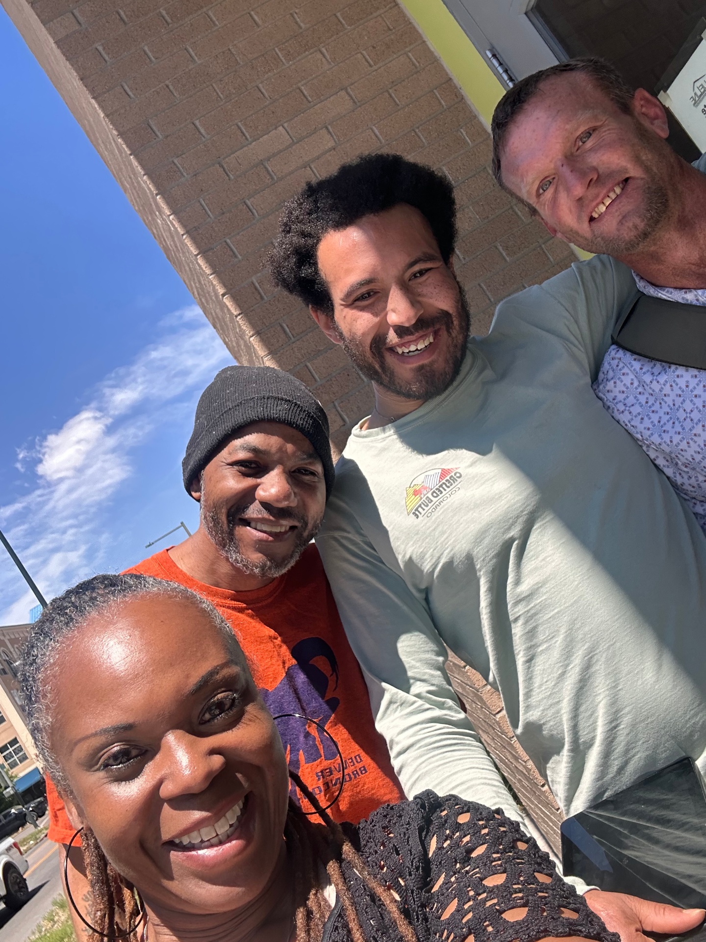 Out in the community together.